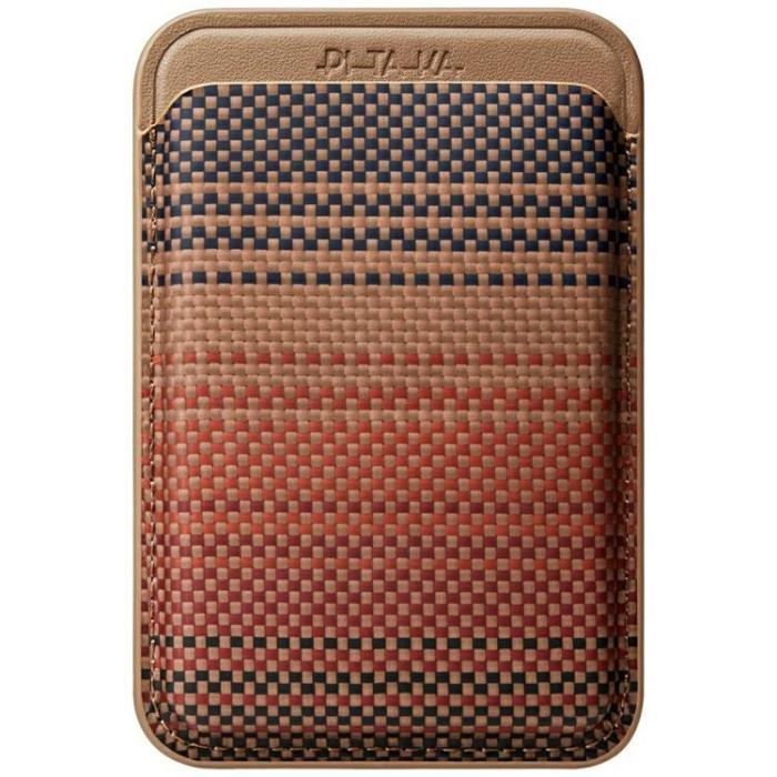 PITAKA - PITAKA MagSafe Korthållare Woven Plånbok - Sunset