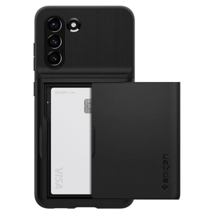 UTGATT1 - Spigen Slim Armor CS Skal Galaxy S21 FE - Svart