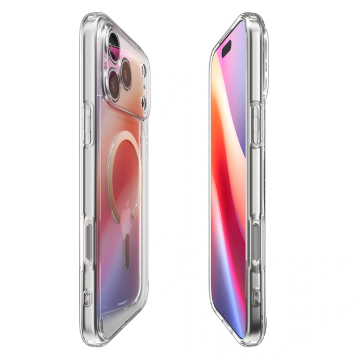 Spigen - Spigen iPhone 17 Pro Mobilskal Magsafe Ultra Hybrid - Clear/Guld