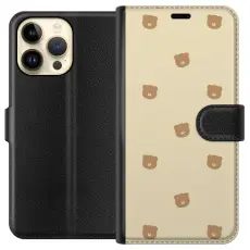 Gustaf - Pl&aring;nboksfodral till Apple iPhone 15 Pro Max med Bj&ouml;rnm&ouml;nster
