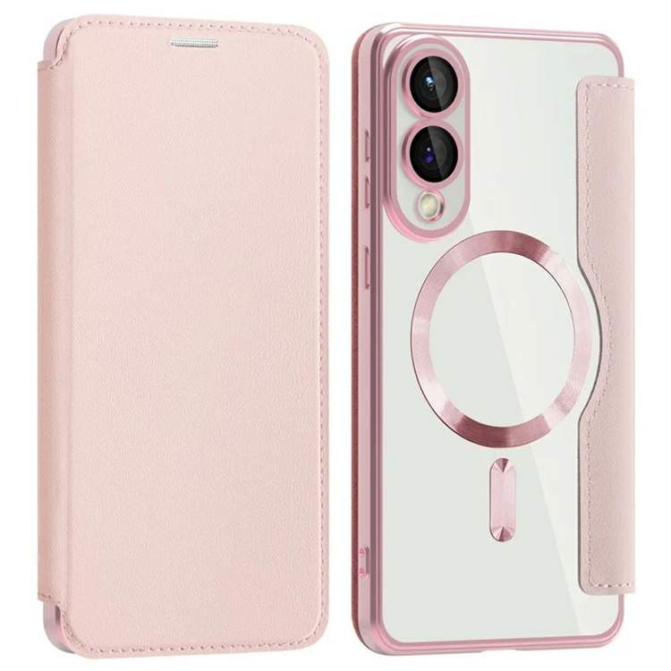 Amorus Galaxy S25 Edge Plånboksfodral Magsafe RFID - Rosa | 2353 | AlltMobil