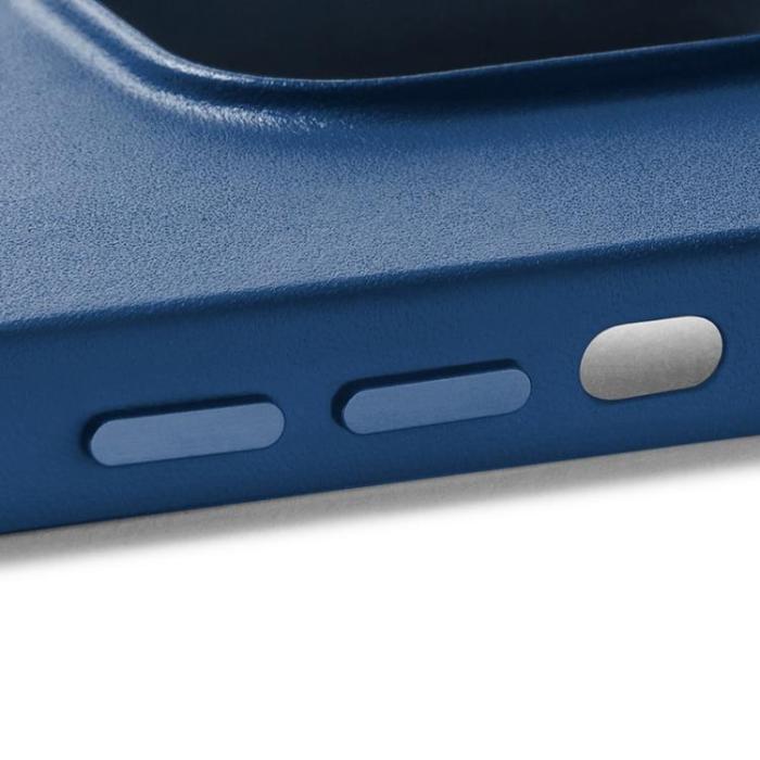 Mujjo - Mujjo iPhone 14 Pro Max Skal Magsafe Full Läder - Monacoblå