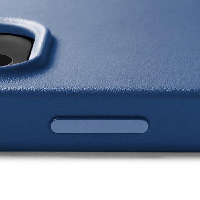 Mujjo - Mujjo iPhone 14 Pro Max Skal Magsafe Full Läder - Monacoblå