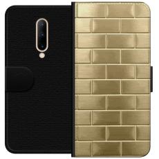 iSecrets - Pl&aring;nboksfodral till OnePlus 7 Pro med Gyllene Murstenar