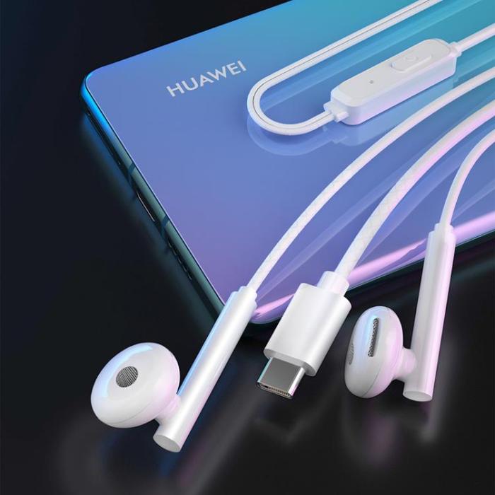 UTGATT - Dudao Hörlurar med Kabel USB-C 1.2 m - Vit
