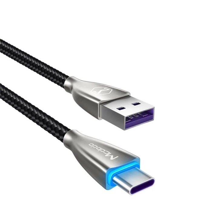 MCDODO - MCDODO USB-A - USB-C 5A Kabel 1m CA-542 - Svart