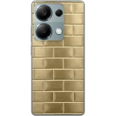 iSecrets - Mobilskal till Xiaomi Redmi Note 13 Pro 4G med Gyllene Murstenar