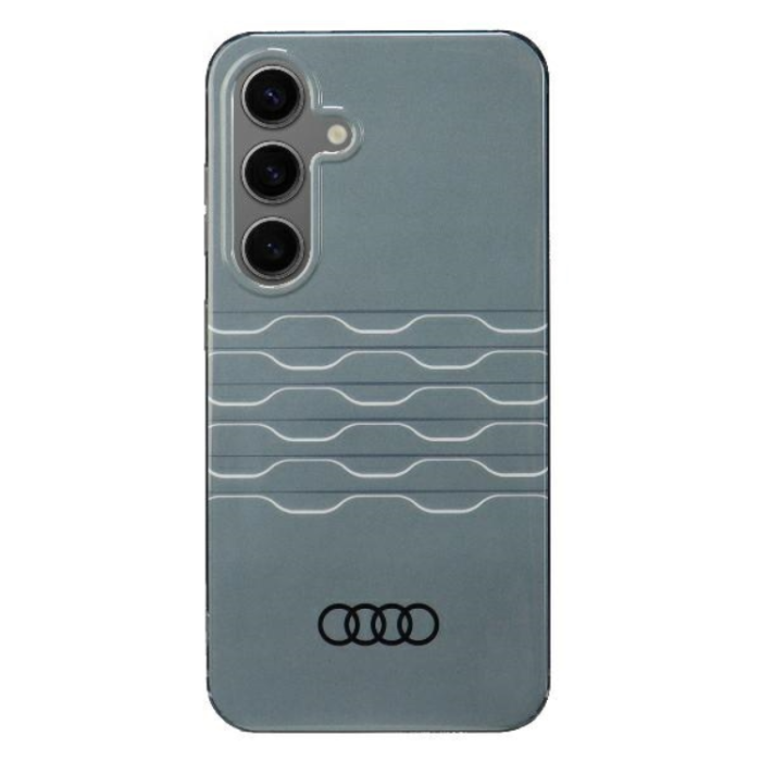 Audi - Audi Galaxy S24 Mobilskal Geometric Pattern - Grå