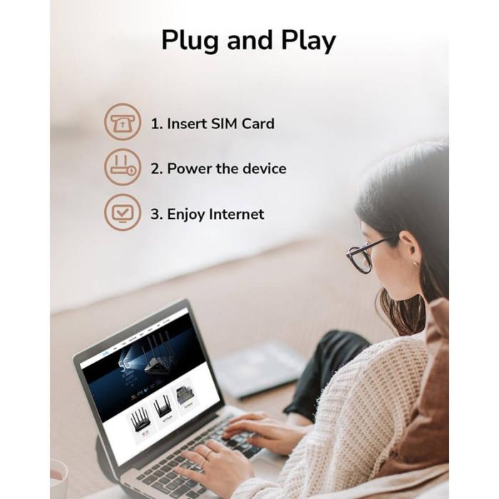 CUDY - CUDY 4G Router LT12 Cat 12 AC1200 Gigabit Dual-SIM