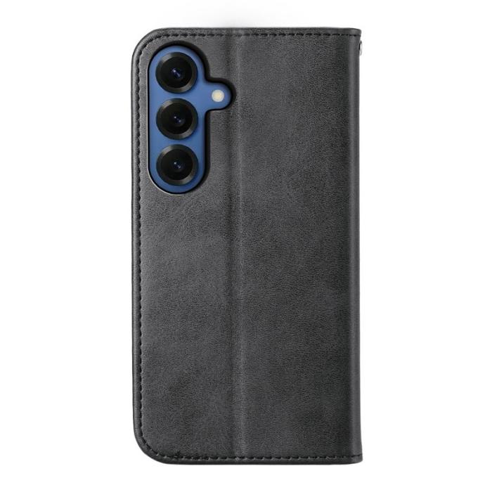 OEM - Plånboksfodral för Samsung Galaxy S26 Plus Konstläder med handledsrem - Svart