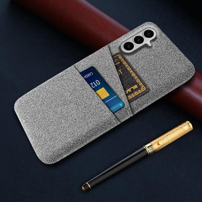 OEM - Mobilfodral för Samsung Galaxy S26 Plus Hård PC + Kläde - Ljusgrå