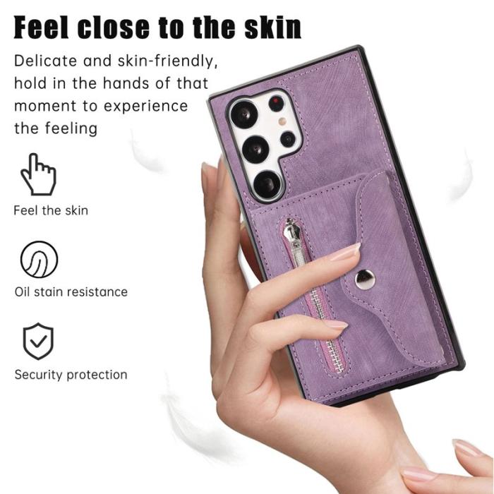 OEM - Mobilfodral för Samsung Galaxy S26 Ultra Konstläder RFID - Lila