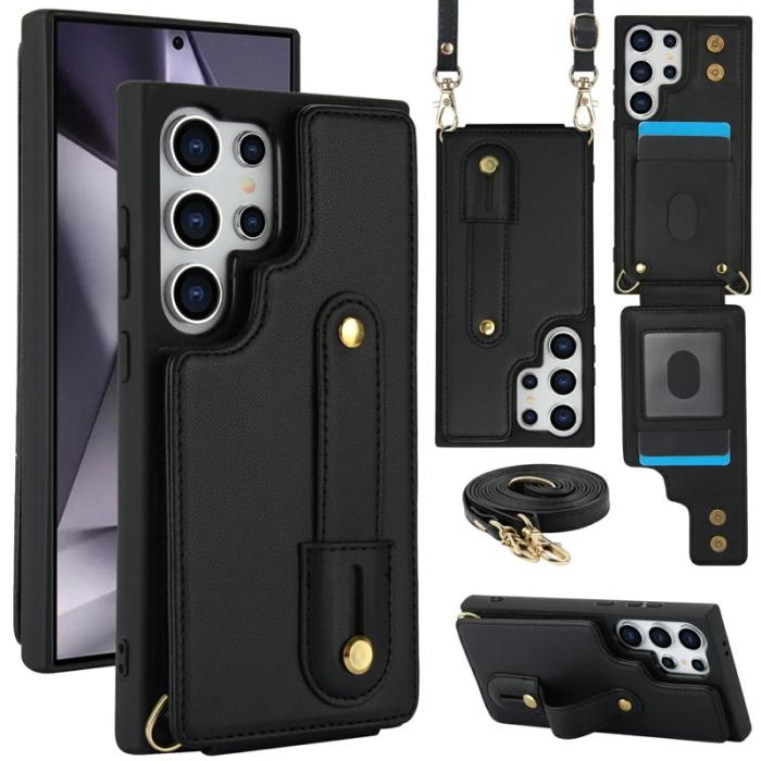 OEM - Mobilskal för Samsung Galaxy S26 Ultra Kickstand Kortfack TPU - Svart