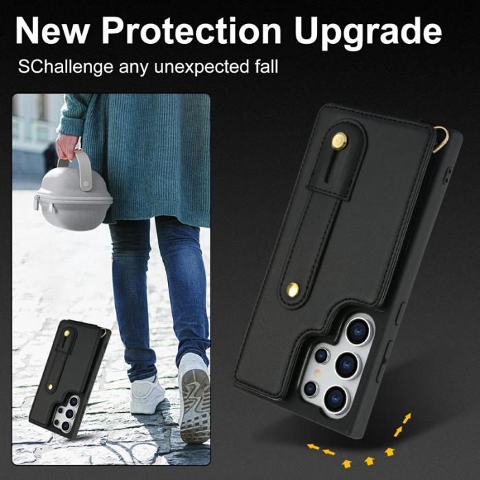 OEM - Mobilskal för Samsung Galaxy S26 Ultra Kickstand Kortfack TPU - Svart