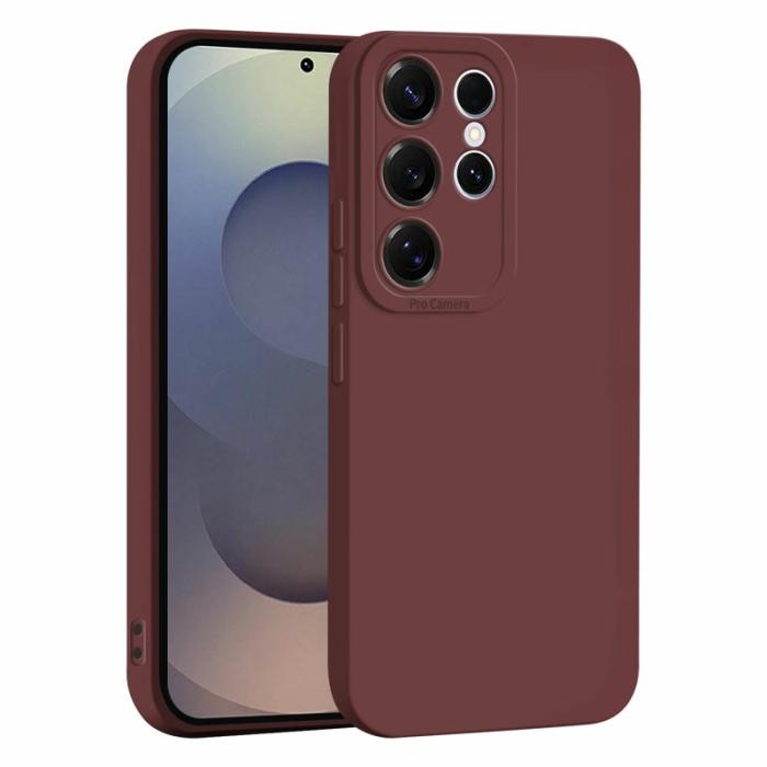 OEM - Mobilskal för Samsung Galaxy S26 Ultra Precisa kamerahål TPU - Vinröd