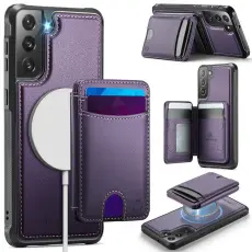 OEM - JEEHOOD Samsung Galaxy S21 FE 5G Fodral KonstL&auml;der - Lila