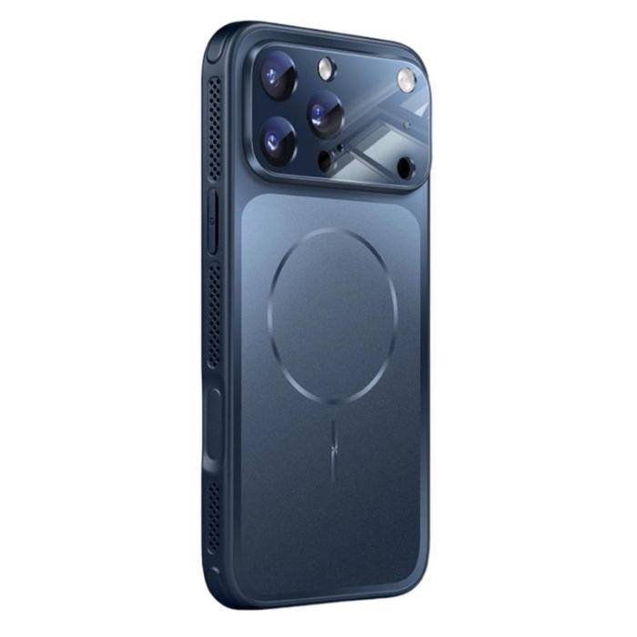 A-One Brand - iPhone 17 Pro Max Mobilskal MagSafe Matte Skin Feel - Titanblå