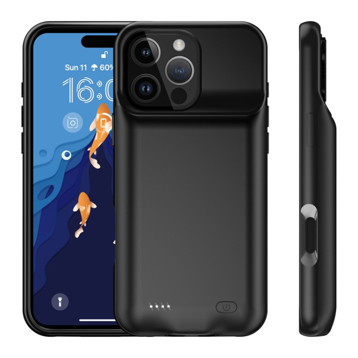 A-One Brand - iPhone 16 Pro Batteriskal 7000mAh - Svart