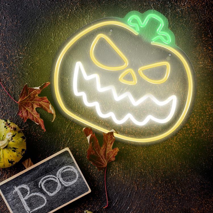 Forever Light Neon LED PLEXIANGRY PUMPKIN FPNE14 - Gul/Vit | 264 | AlltMobil
