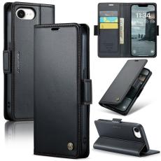 Caseme - CASEME Pl&aring;nboksfodral Konstl&auml;der f&ouml;r iPhone 16e RFID-Skydd Svart
