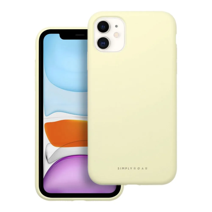Roar - Roar iPhone 11 Mobilskal Roar Cloud Skin - Ljusgul