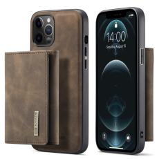 DG.MING - DG.MING M1 Series Magnetisk Tri-fold Pl&aring;nboksfodral iPhone 12 - Brun