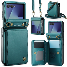 Caseme - CASEME Galaxy Z Flip 7 Plånboksfodral RFID Blocking C22 - Grön
