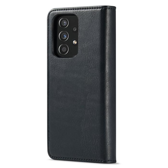 DG.MING - DG.MING Samsung Galaxy A53 5G Plånboksfodral Äkta läder Flip Svart