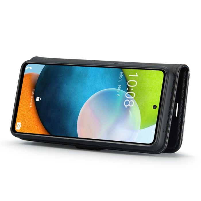DG.MING - DG.MING Samsung Galaxy A53 5G Plånboksfodral Äkta läder Flip Svart