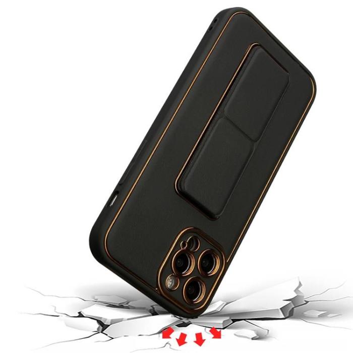 OEM - Galaxy A12 (2020/2021) Mobilskal Kickstand - Svart