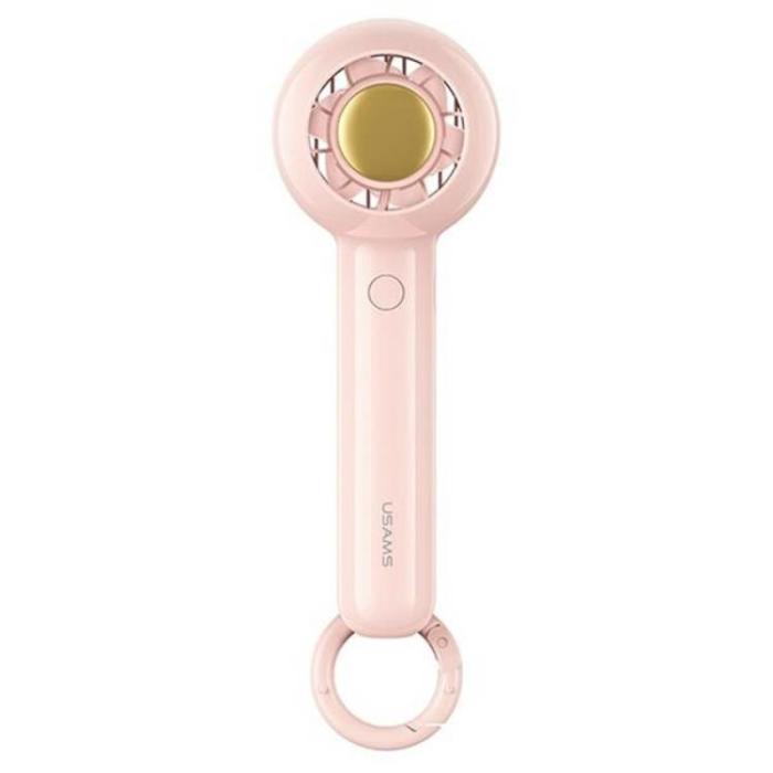 USAMS - USAMS Mini Handfläkt 1200 mAh Candy ZB251FS02 - Rosa