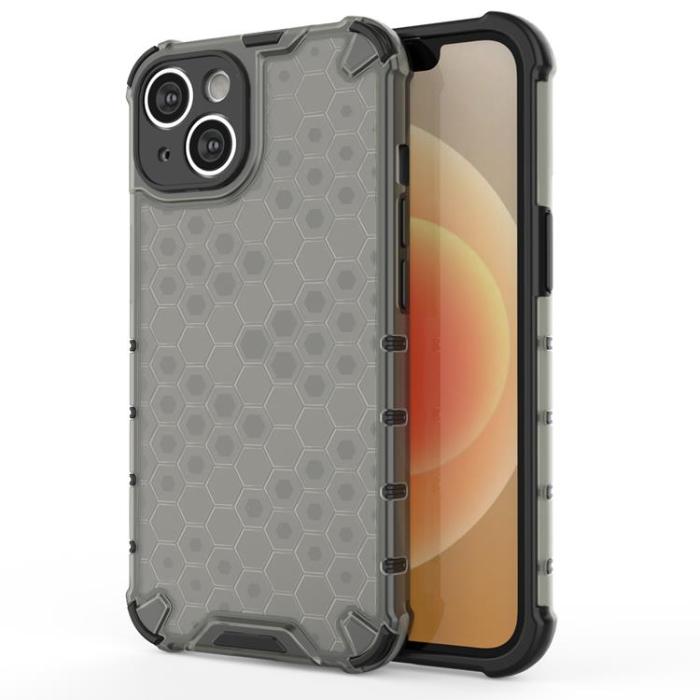 OEM - iPhone 14 Plus Skal Honeycomb Armored Hybrid - Svart
