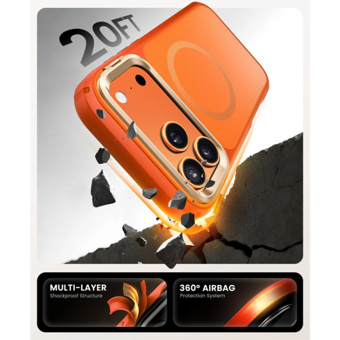 SupCase - Supcase iPhone 17 Pro Max Mobilskal Magsafe Ares Flip - Coral