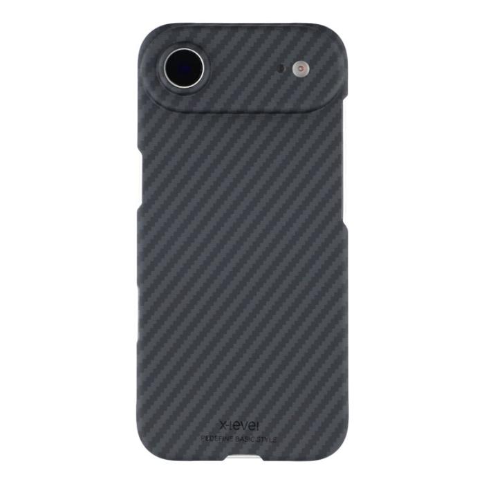 X-Level - X-LEVEL Mobilskal till iPhone Air Carbon Fiber Ultra-Tunn Svart