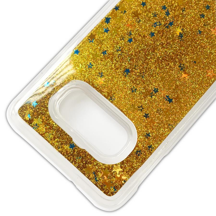 Boom of Sweden - Glitter Skal till Samsung Galaxy S10 Plus - Guld