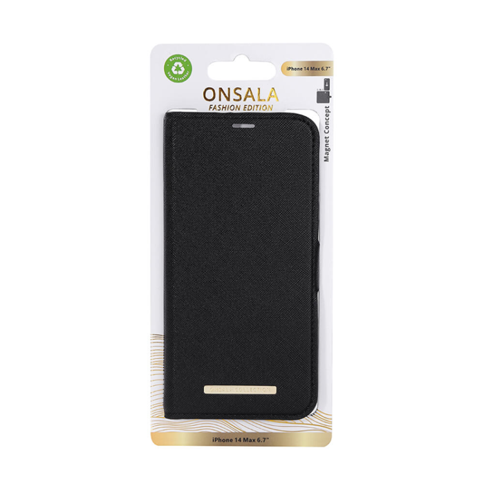 Onsala - ONSALA iPhone 14 Plus Plånboksfodral Midnight - Svart