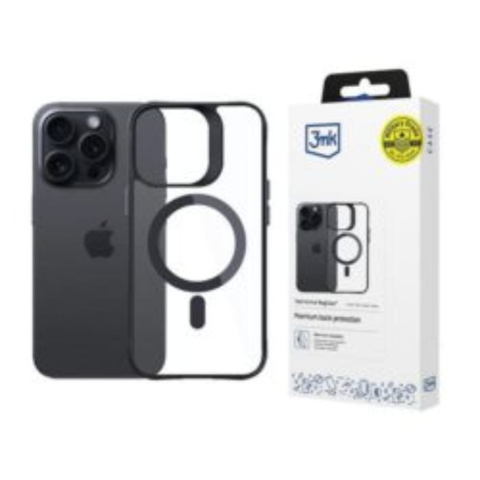 3MK - 3MK iPhone 13 Pro Max Mobilskal MagSafe Satin Armor - Svart