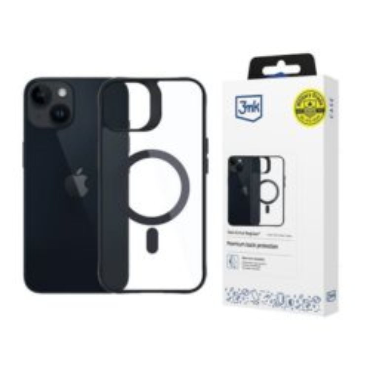 3MK iPhone 14 Plus Mobilskal MagSafe Satin Armor - Svart | 2353 | AlltMobil