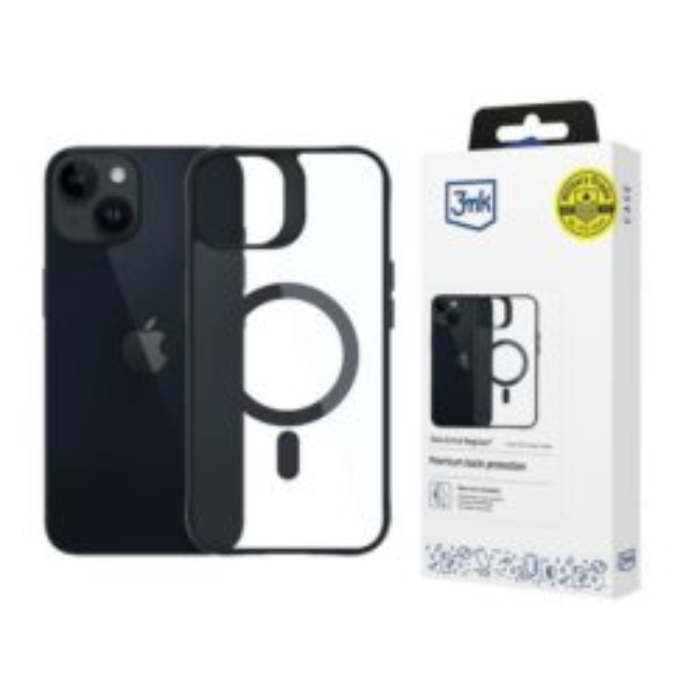 3MK - 3MK iPhone 14 Plus Mobilskal MagSafe Satin Armor - Svart