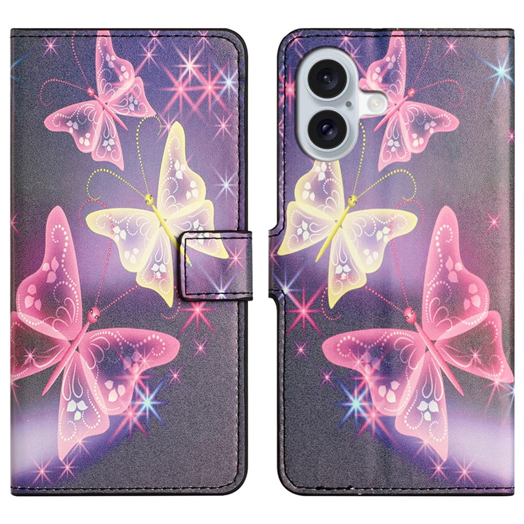 iPhone 17 Plånboksfodral Pattern Print - Illusion Fjäril | 2353 | AlltMobil