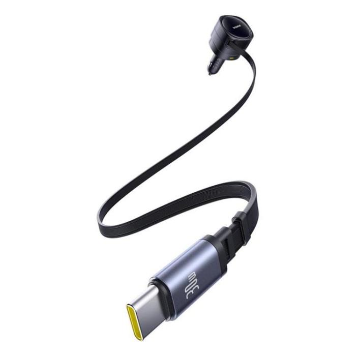 BASEUS - Baseus PD Billaddare 90W USB-C - USB-A - Svart