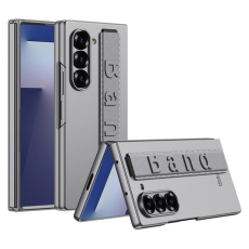 GKK - GKK Galaxy Z Fold 7 Mobilskal Handrem Med Fram Härdat Glas - Grå