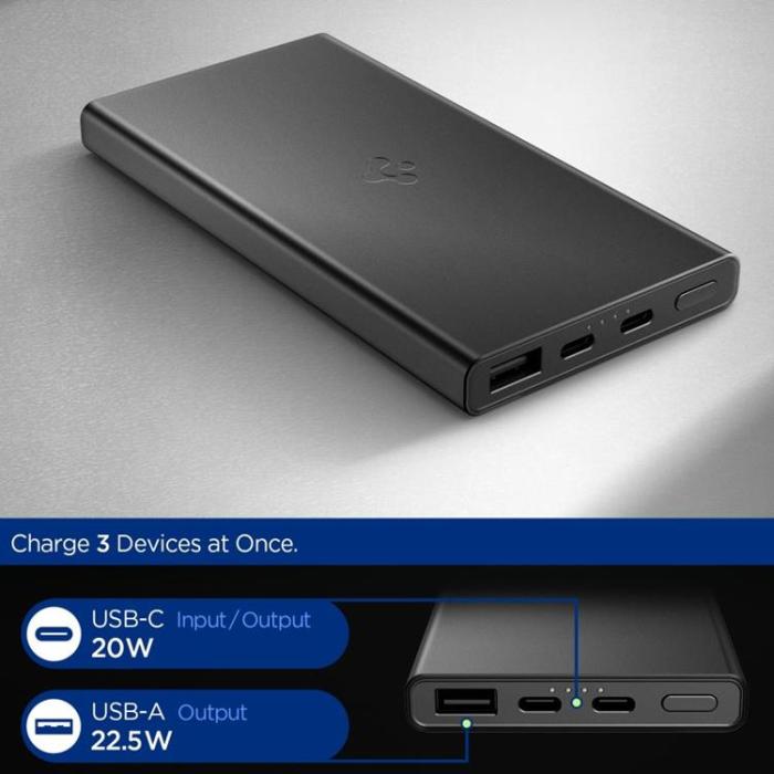 Spigen - Spigen Powerbank 10000mAh 30W - Svart