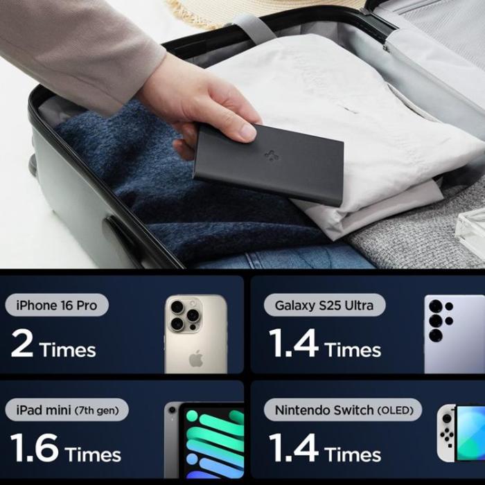Spigen - Spigen Powerbank 10000mAh 30W - Svart