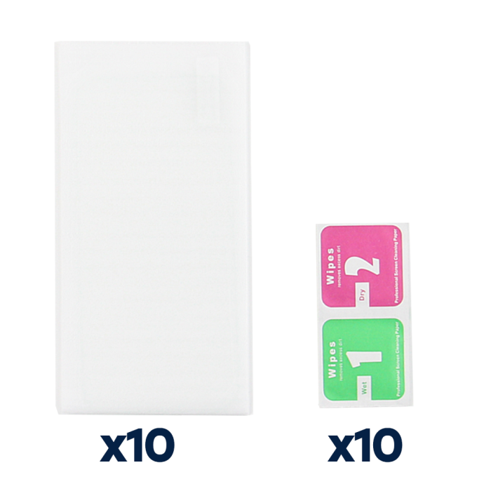 OEM - iPhone 14 Pro Max/Plus 10in1 Härdat Glas Skärmskydd 2,5D