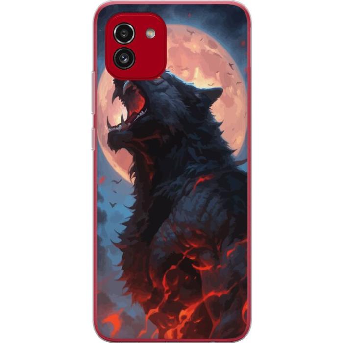 iSecrets - Mobilskal till Samsung Galaxy A03 med Ylande varg