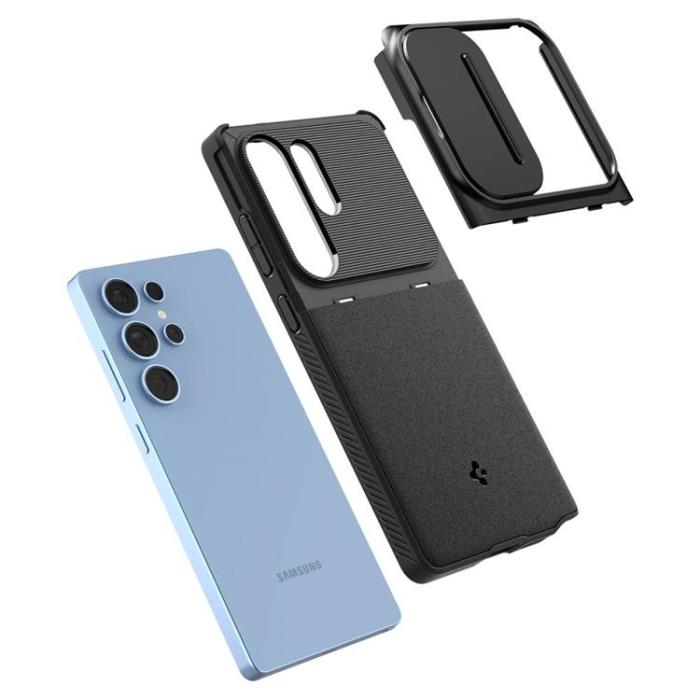 Spigen - Spigen Galaxy S25 Ultra Mobilskal Optik Armor - Svart