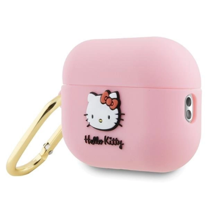 Hello Kitty - Hello Kitty AirPods Pro 2 (2022/2023) Skal Silikon 3D Kitty Head - Rosa