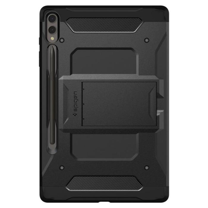 UTGATT - Spigen Galaxy Tab S9 Plus Fodral Tough Armor Pro - Svart