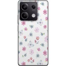 iSecrets - Mobilskal till Xiaomi Redmi Note 13 med Blommor och fjärillar